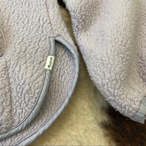 Madewell Polartec Fleece Popover Jacket Purple XXS - Picture 7 of 8